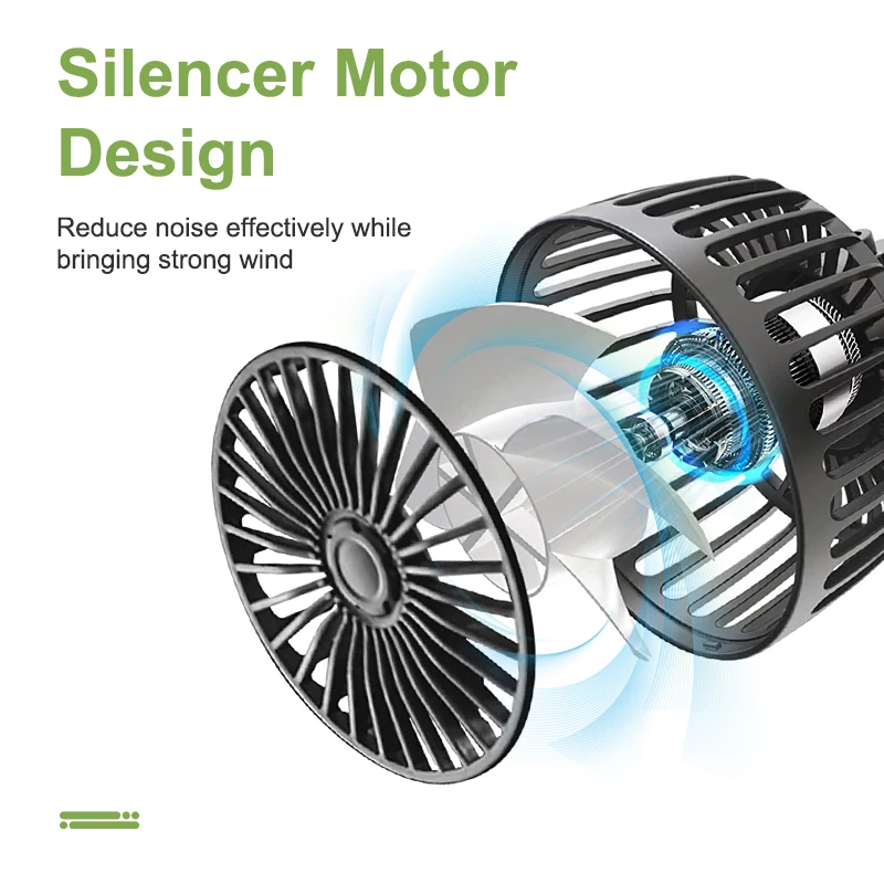 360° Dual Backseat Cooling Fan – Adjustable Car Air Circulator for Summer