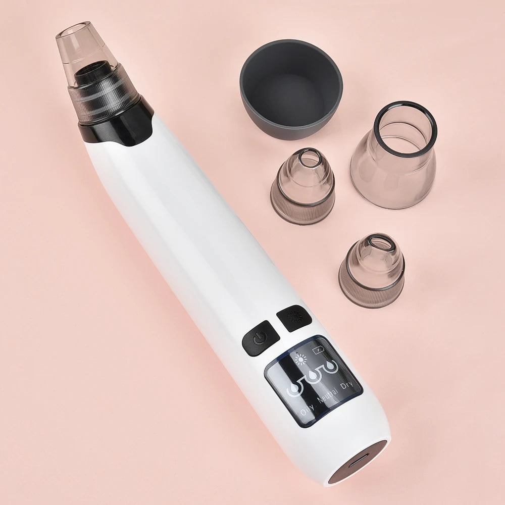 Facial Blackhead Remover Pore Cleaner Heat Function Nose T Zone Face Deep Acne Pimple Removal Face Household SPA Skincare Tools